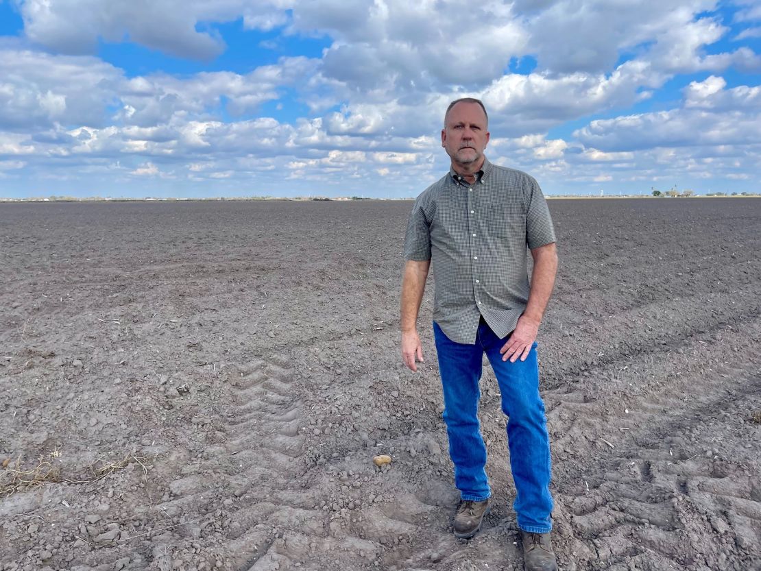 Brian Jones, a farmer in Hidalgo County, Texas, says a lack of water deliveries from Mexico combined with low rainfall is devastating farming in the Rio Grande Valley.