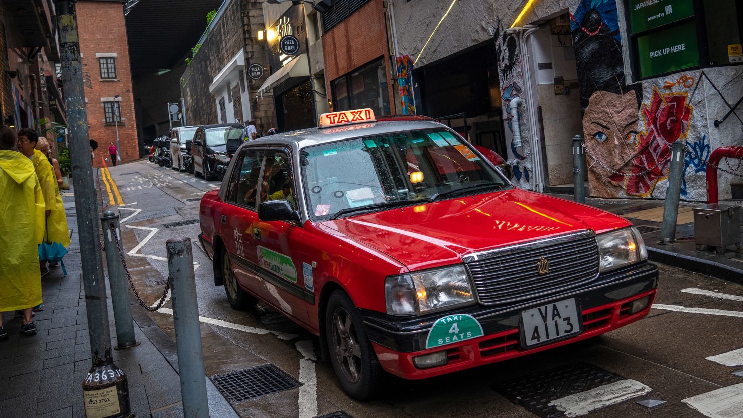 A driver waits for a traffic light to change in Hong Kong, China, on May 24, 2024.