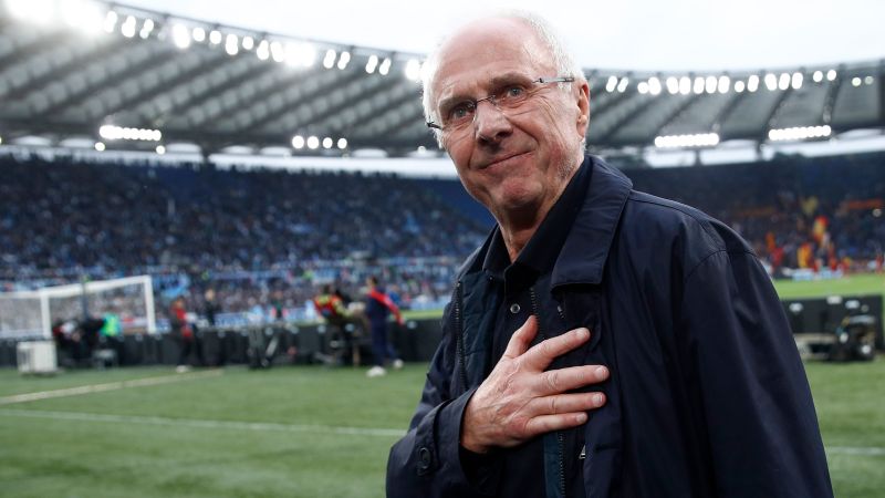 Sven-Göran Eriksson, former England coach, has died at the age of 76