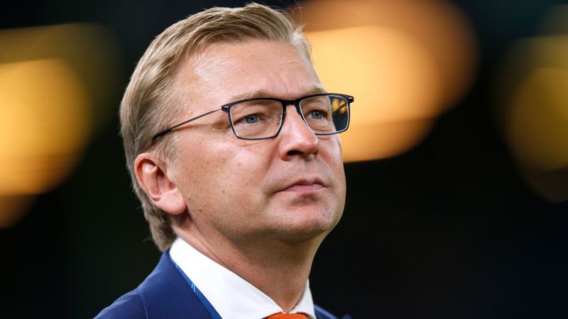 HAMBURG, GERMANY - SEPTEMBER 19: Serhyi Palkin, CEO of Shakhtar Donetsk, looks on prior to the UEFA Champions League Group H match between FC Shakhtar Donetsk and FC Porto at Volksparkstadion on September 19, 2023 in Hamburg, Germany. (Photo by Selim Sudheimer/Getty Images)