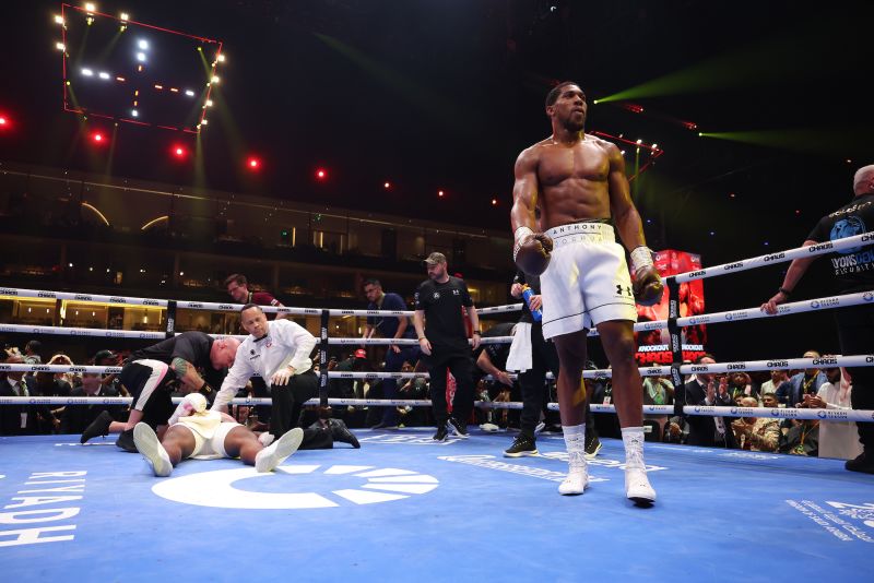 Anthony Joshua Vs. Francis Ngannou: Briton Delivers Devastating Blow As ...