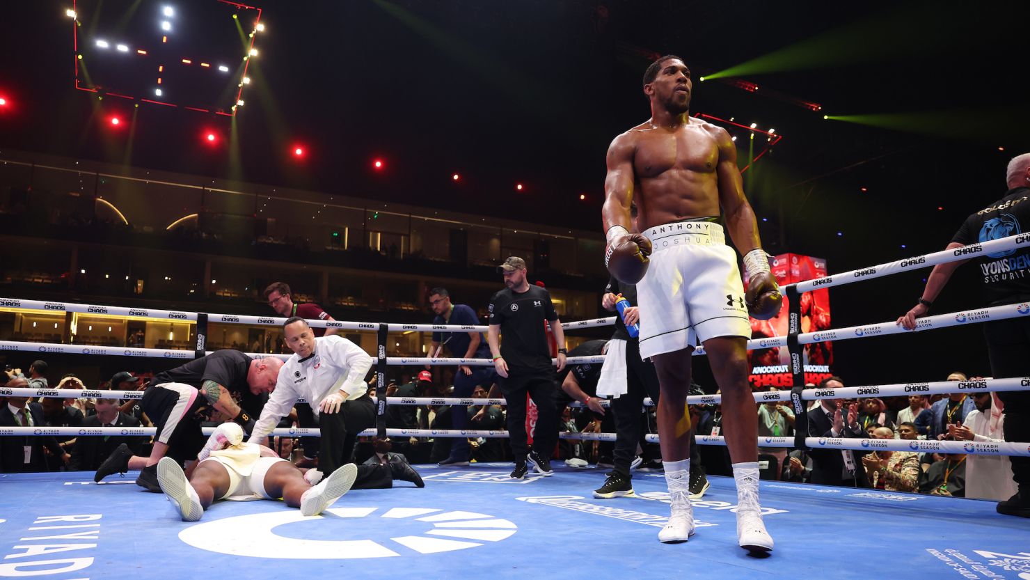 Anthony Joshua knocked out Francis Ngannou in their highly anticipated heavyweight fight.