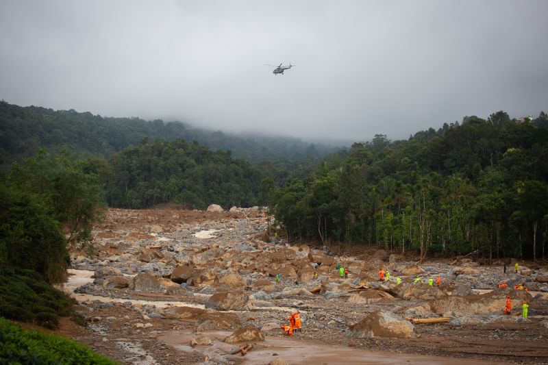 Wayanad, India: Rescue Workers Search For Survivors After Landslides ...