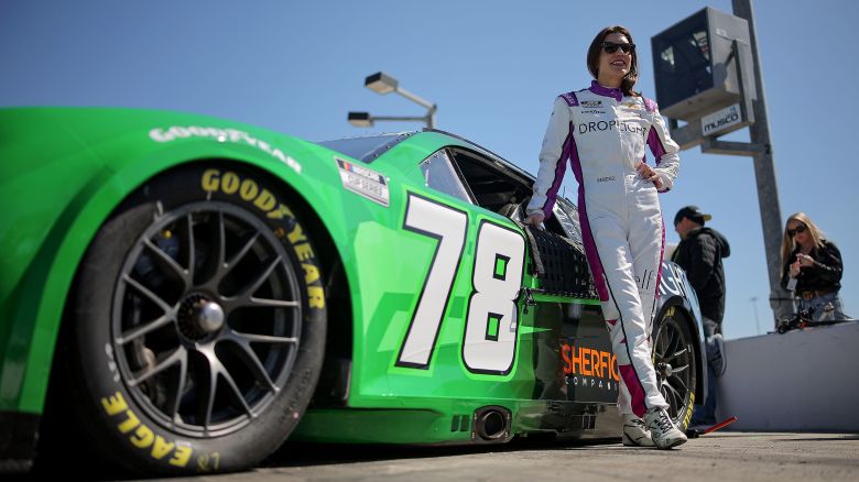 AVONDALE, ARIZONA - MARCH 08: Katherine Legge, driver of the #78 Droplight Chevrolet, waits on the grid during practice for the NASCAR Cup Series Shriners Children's 500 at Phoenix Raceway on March 08, 2025 in Avondale, Arizona. (Photo by Jonathan Bachman/Getty Images)