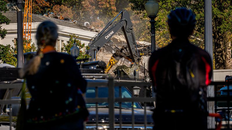 In pictures: Trump’s East Wing demolition