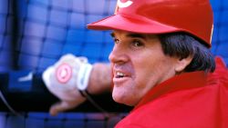 Portrait of Cincinnati Reds baseball star Pete Rose.