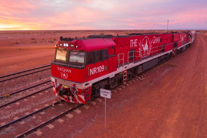 <strong>Into the outback</strong>: The Ghan is one of the longest train journeys in the world, spanning 1,851 miles (2,979 kilometers) through Australia’s vast and forbidding outback. “The Ghan Expedition” is a southbound, three-night journey that departs from Darwin with stops in Katherine, Alice Springs, and Coober Pedy before arriving in Adelaide on the fourth day — some 75 hours later.