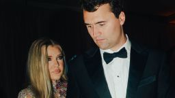 Charlie and Erika Kirk at the Turning Point USA Inaugural-Eve Ball in Washington D.C., on January 19, 2025.