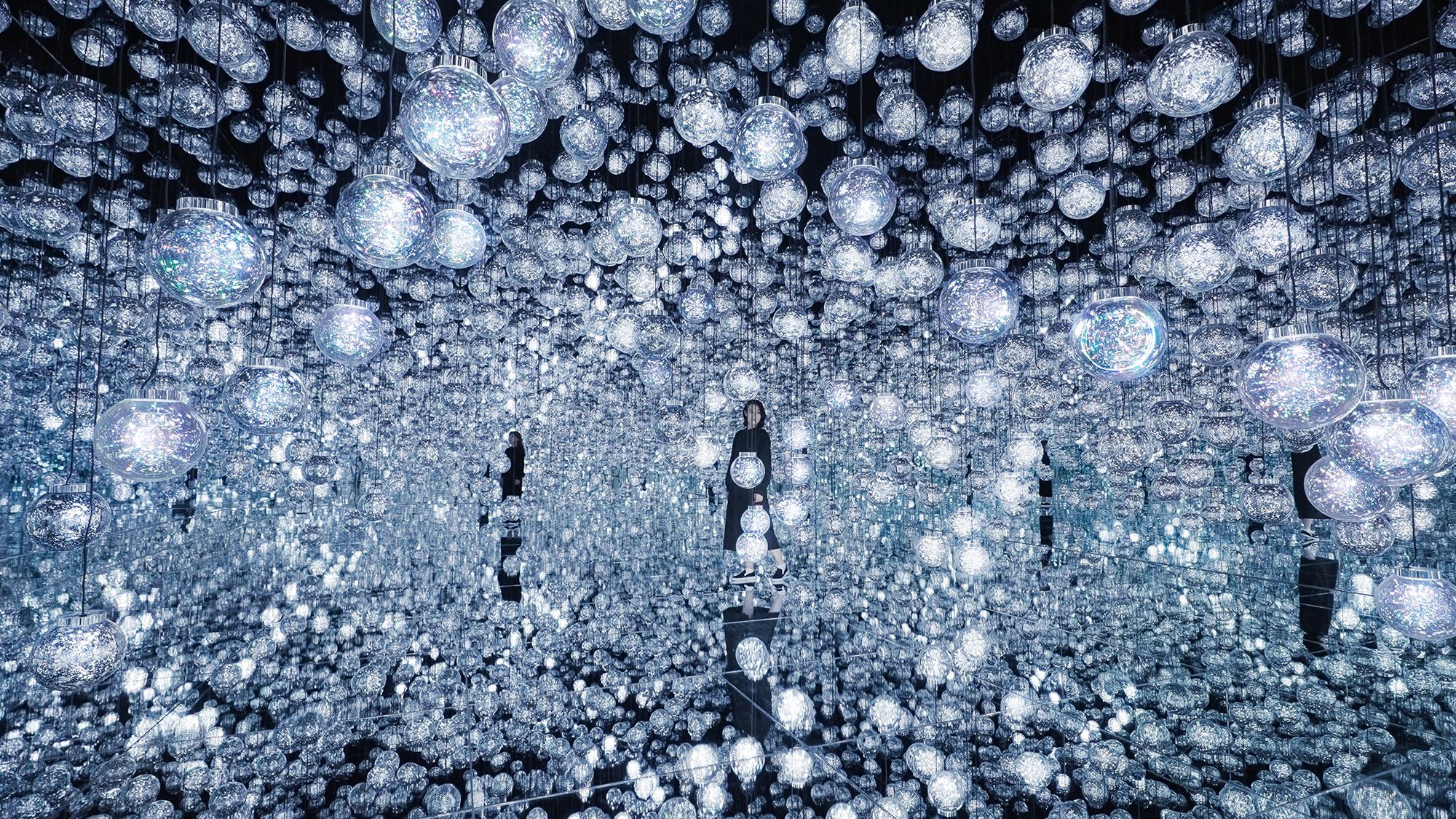 The immersive "Bubble Universe" is among dozens of installations on show at teamLab's new museum space in Tokyo.