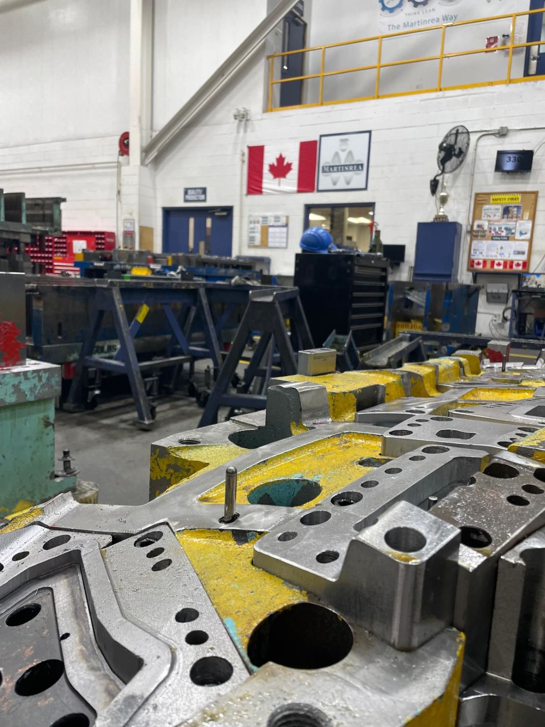 The factory floor at Martinrea International in Vaughan, Ontario.