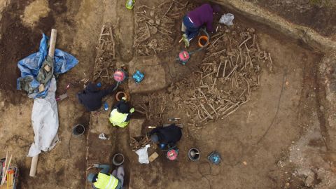 A mass grave of Roman soldiers was found under an Austrian football pitch.