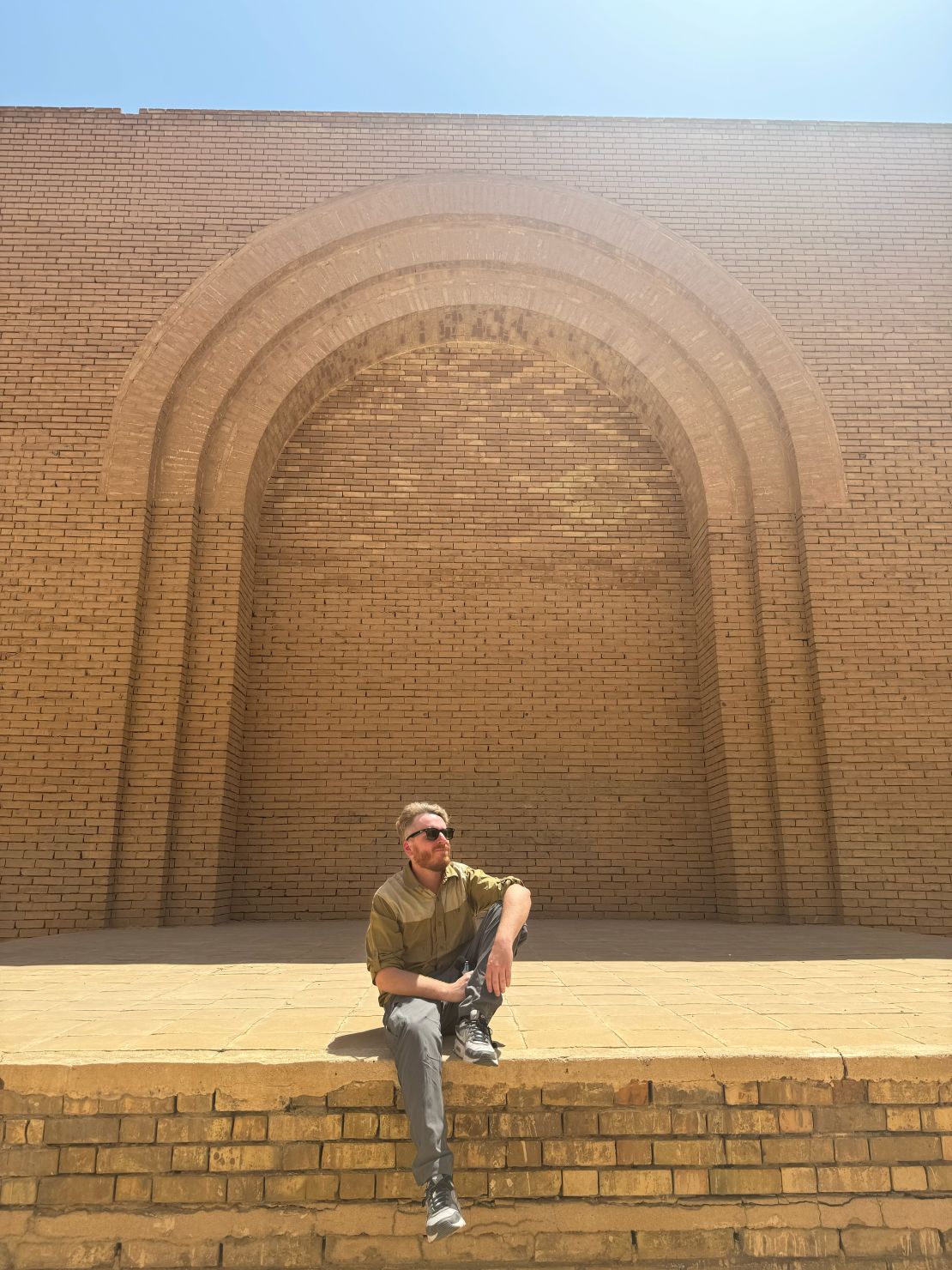 Tommy Driskill in the ancient city of Babylon. A trip to Iraq had been long on his radar, he says.