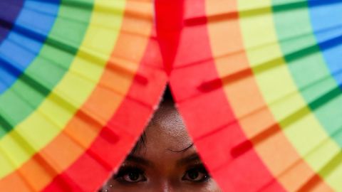 A person takes part in the annual LGBTQ+ Pride parade in Bangkok, Thailand, June 1, 2025. REUTERS/Chalinee Thirasupa     TPX IMAGES OF THE DAY     

Brook
