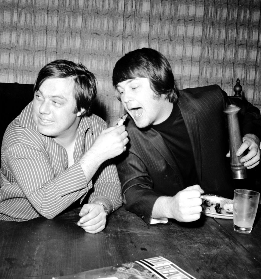 Brian Wilson chomps down during a photo session circa 1968.