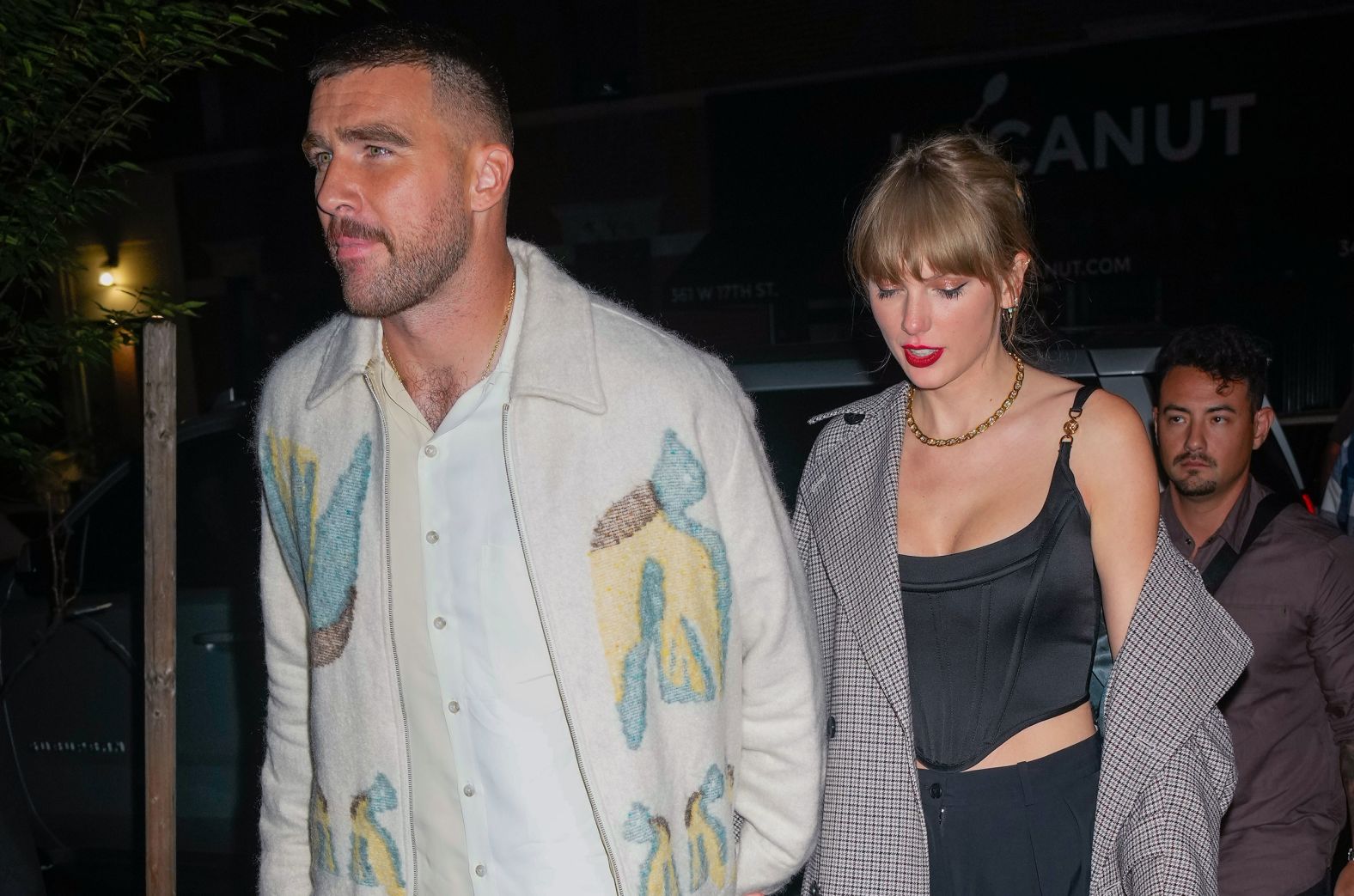 The couple leaves a “Saturday Night Live” afterparty in New York in October 2023.