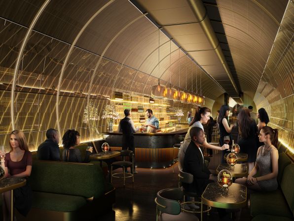 <strong>Underground bar: </strong>This stylish watering hole will be a centerpiece of the London Tunnels, which its owners hope to open to the public by early 2028.