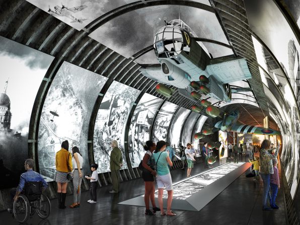 <strong>Kingsway Exchange Tunnels:</strong> A former World War II tunnel complex in London is set to be turned into a major new tourist attraction. These renderings show what it might look like.