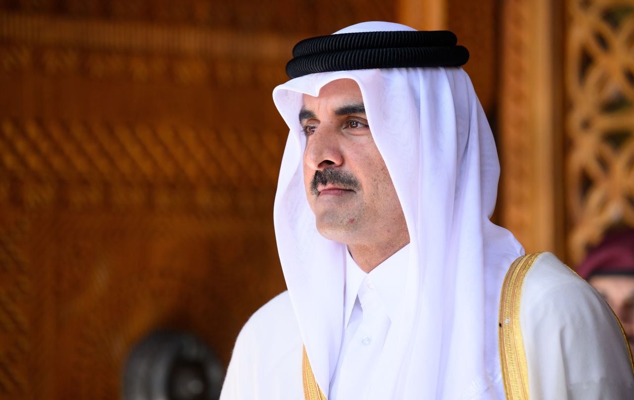 The Emir of Qatar, Tamim bin Hamad Al Thani, in Doha, Qatar, on November 29.