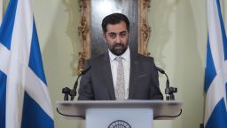 First Minister Humza Yousaf speaks during a press conference at Bute House, his official residence in Edinburgh where he said he will resign as SNP leader and Scotland's First Minister, avoiding having to face a no confidence vote in his leadership. Mr Yousaf's premiership has been hanging by a thread since he ended the Bute House Agreement with the Scottish Greens last week. Picture date: Monday April 29, 2024. PA Photo. See PA story POLITICS Yousaf. Photo credit should read: Andrew Milligan/PA Wire