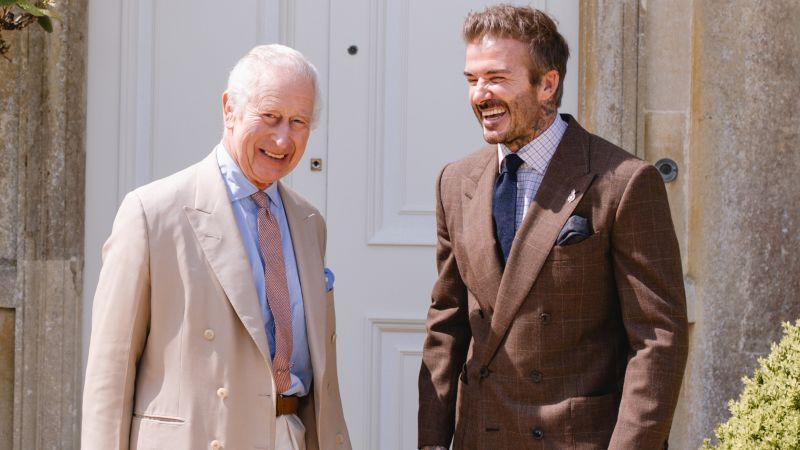 David Beckham bonds with King Charles over beekeeping as he is named charity ambassador