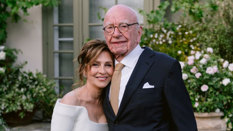 Handout photo dated 01/06/24 issued by News Corp of Rupert Murdoch, 93, with his new wife Elena Zhukova, 67, a retired Russian biologist, who he married on Saturday during a ceremony at his Californian vineyard. Issue date: Sunday June 2, 2024.