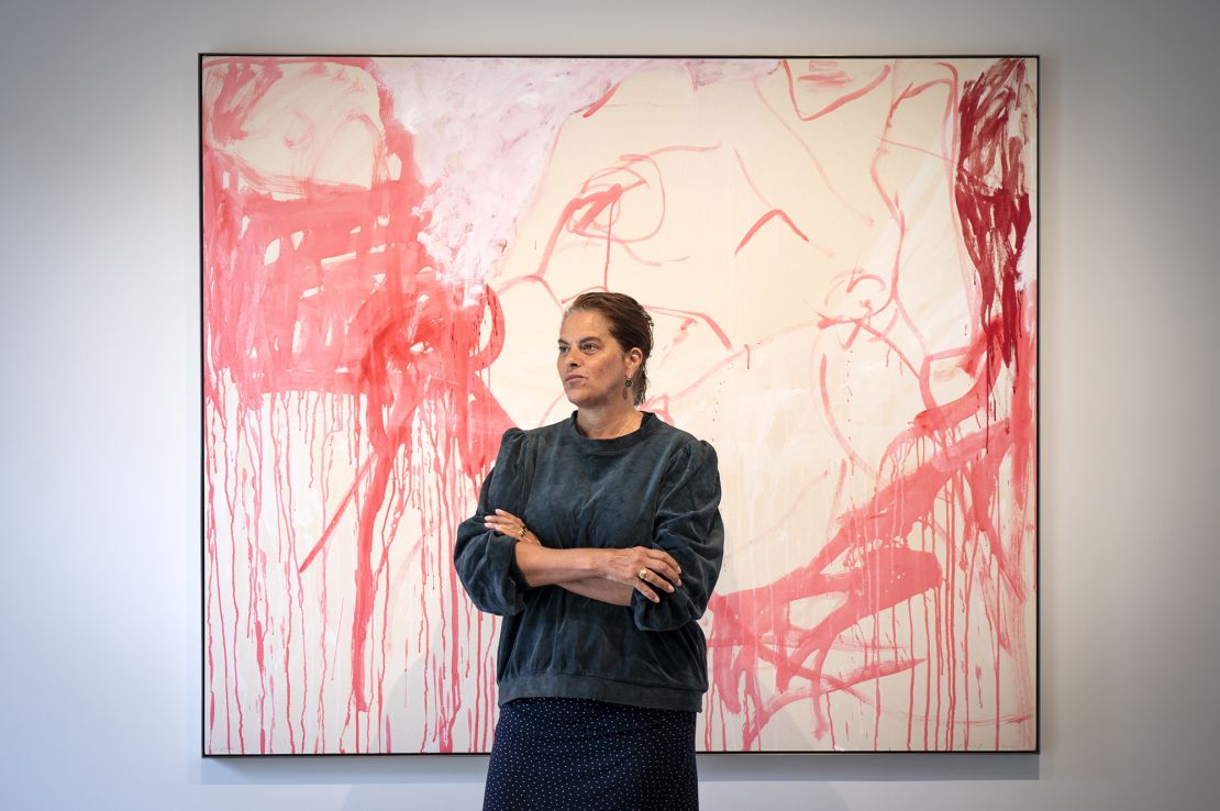 Tracey Emin received a damehood from King Charles earlier this year.