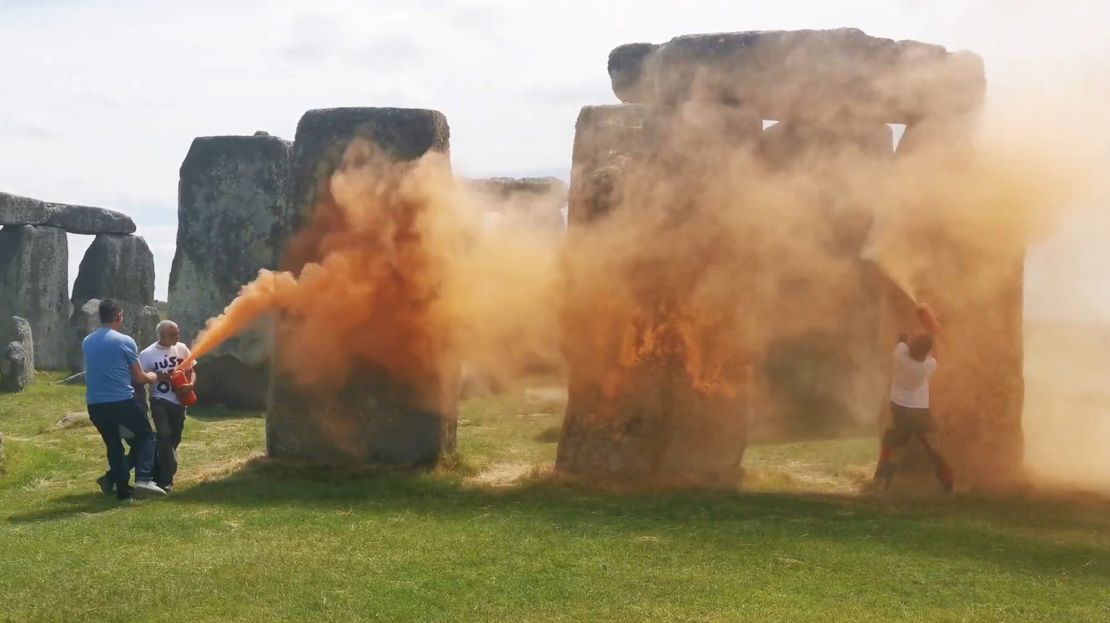 The attack took place a day before huge crowds are expected to descend on Stonehenge for the summer solstice.