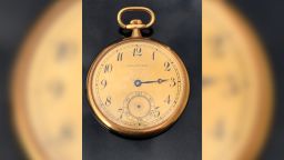 Captain Rostron's gold pocket watch sold for a record-breaking £1.56 million at auction.
