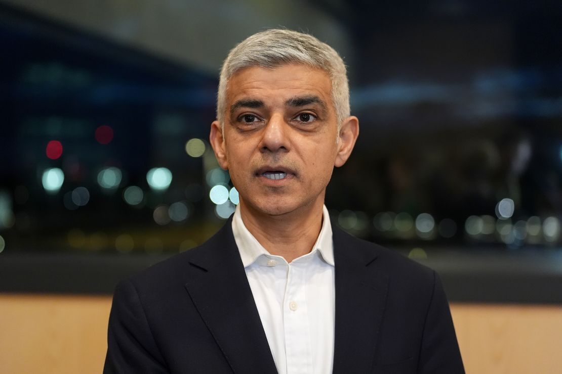 Mayor of London Sadiq Khan, pictured here in February 2025, believes there is a link between Americans trying to become UK citizens and Donald Trump's reelection as US president.