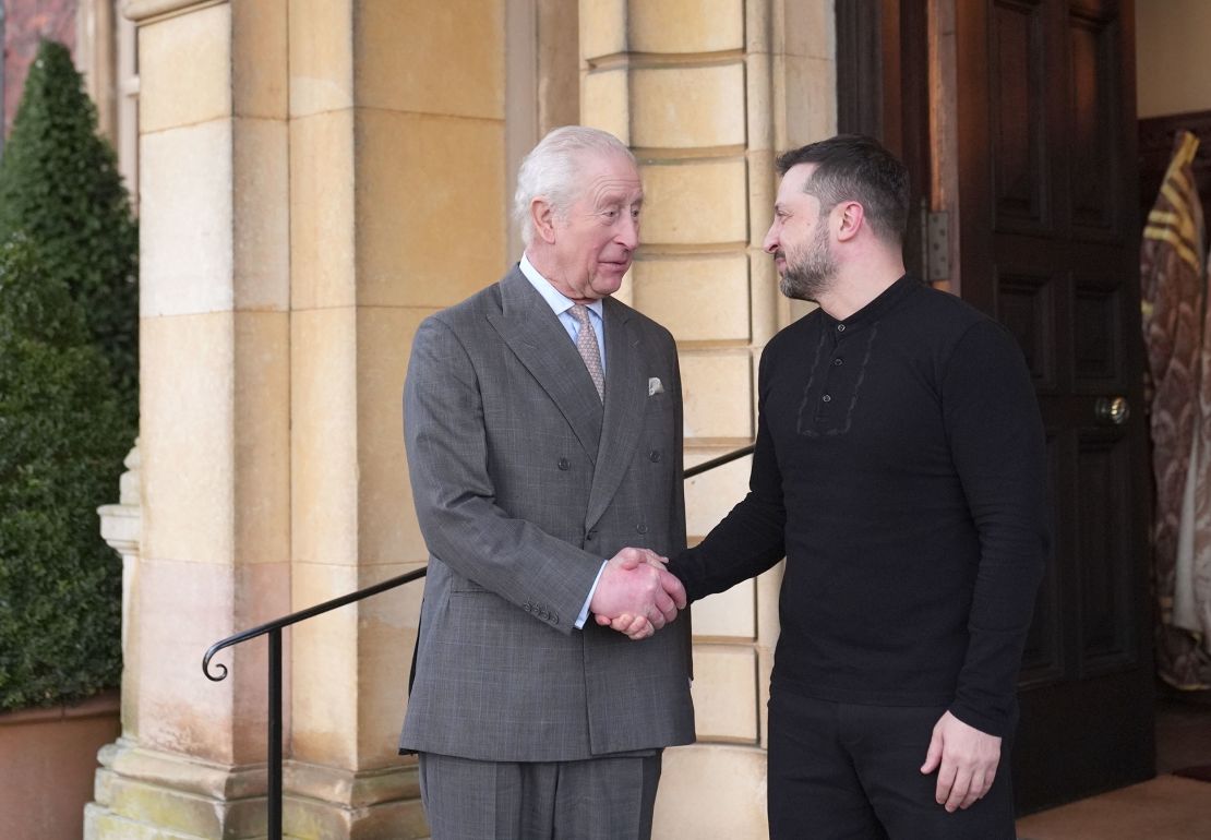 King Charles III met Zelensky at the Sandringham on Sunday.