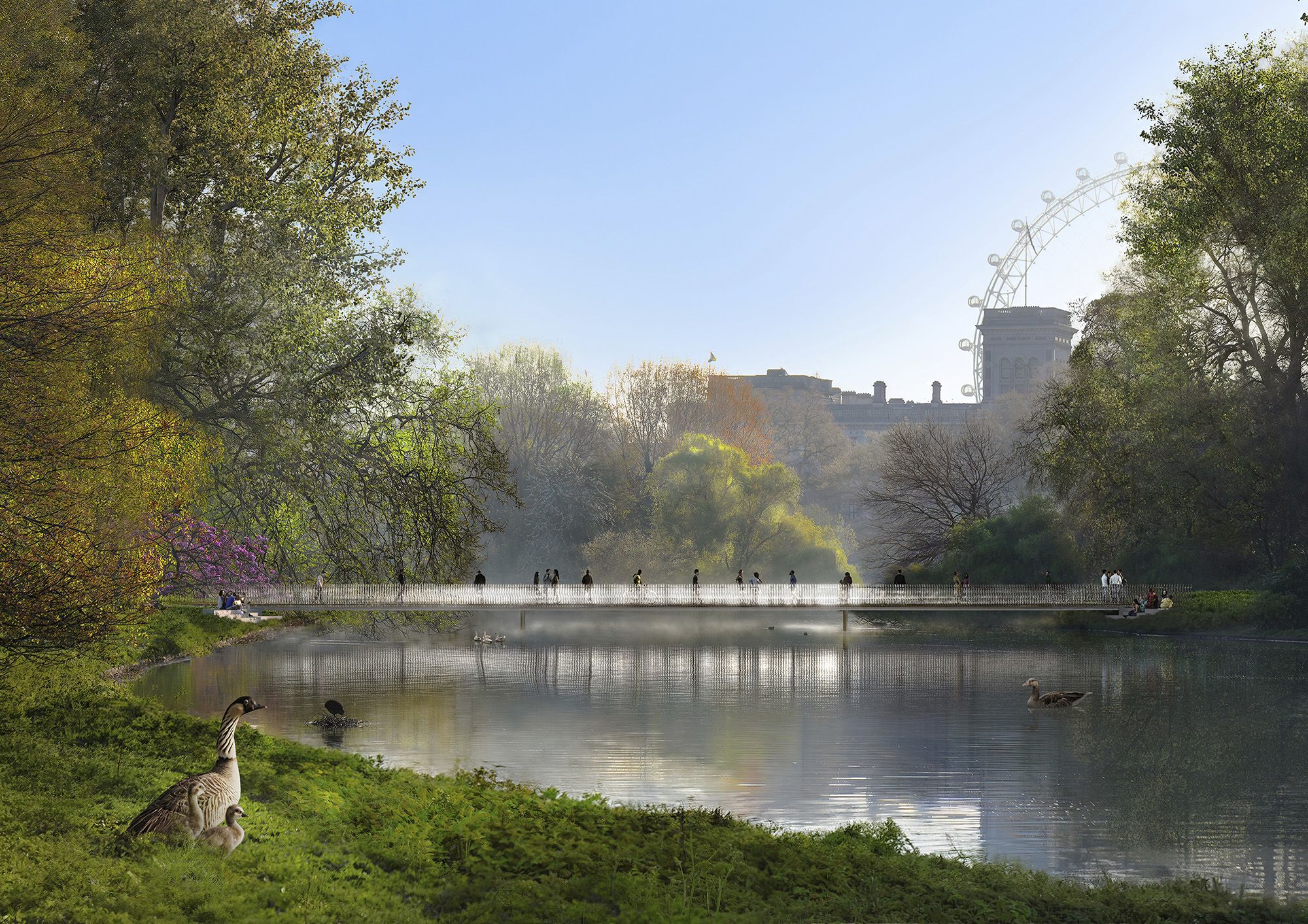 The translucent bridge is inspired by the tiara Elizabeth wore on her wedding day.