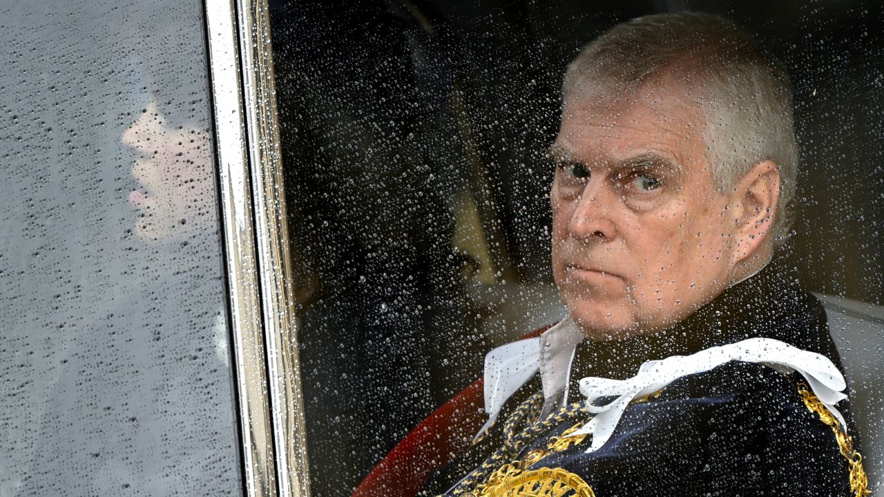 File photo dated 06/05/23 of The Duke of York departs Westminster Abbey, London, following the Coronation of King Charles III and Queen Camilla. Prince Andrew is stop using all of his titles and honours, including the Duke of York, he has announced in a statement released by Buckingham Palace.
