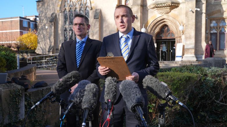 Detective Superintendent Lewis Bamford spoke to the media outside Wood Green Crown Court in London on Wednesday.