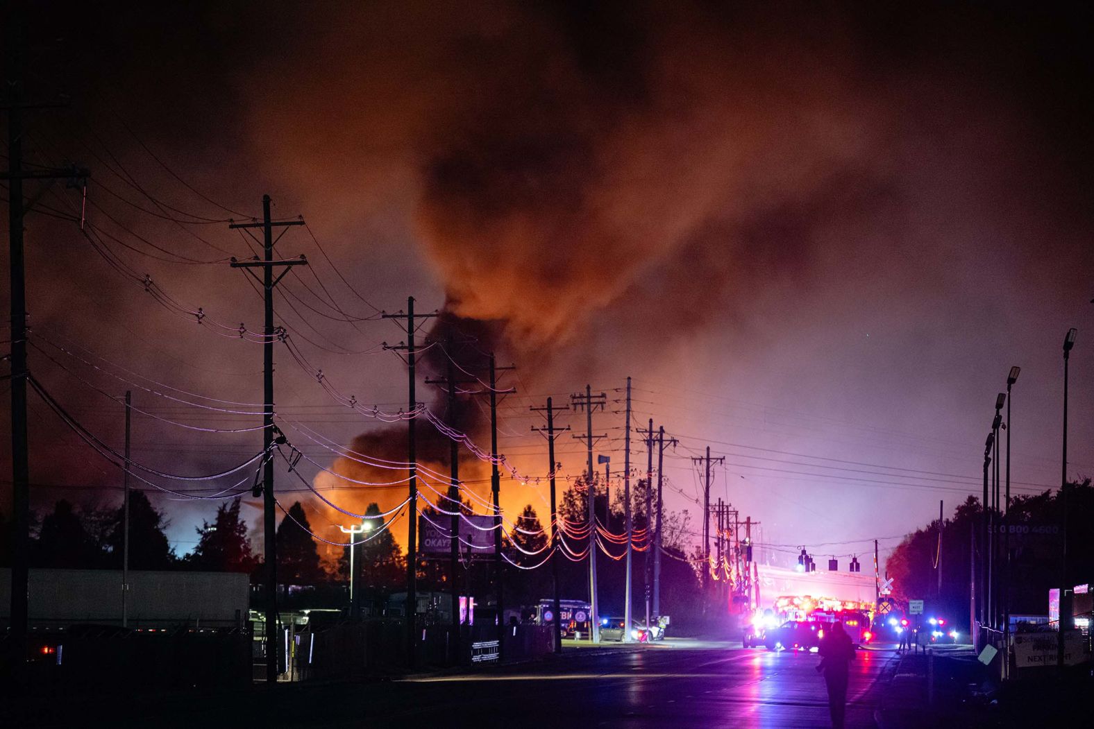 Plumes of smoke rise in Louisville, Kentucky, after a <a href="index.php?page=&url=https%3A%2F%2Fwww.cnn.com%2F2025%2F11%2F06%2Fus%2Fntsb-investigation-ups-plane-crash">UPS cargo plane crashed shortly after takeoff</a> on Tuesday, November 4. At least 13 people were killed in the crash, which destroyed some businesses and buildings near the airport. The cause of the crash is under investigation.