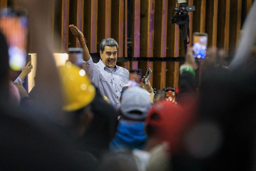 Venezuelan President Nicolas Maduro attended an event with supporters in Caracas on October 30, following President Trump's remarks that ground operations against drug cartels could be next.