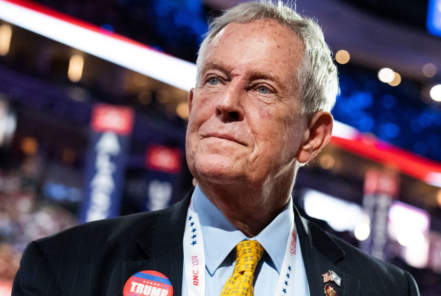 Rep. Joe Wilson, a South Carolina Republican, at the first day of the 2024 Republican National Convention in Milwaukee.