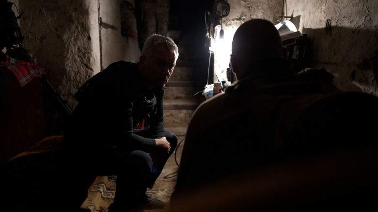 CNN’s Nick Patton Walsh talks to Oleksandr inside a bunker in Lyptsi, Ukraine.