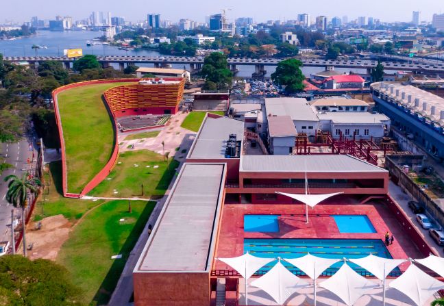 The Centre is situated in the heart of the Onikan district in Lagos Island, an area home to cultural landmarks like the Nigerian National Museum and Tafawa Balewa Square.