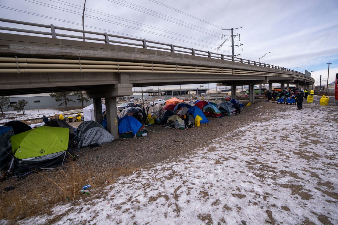Denver nears its breaking point as migrants and the cold pile in - CNN