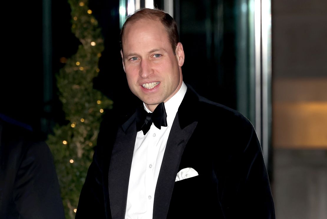 Prince William attends London's Air Ambulance Charity Gala Dinner on February 7.