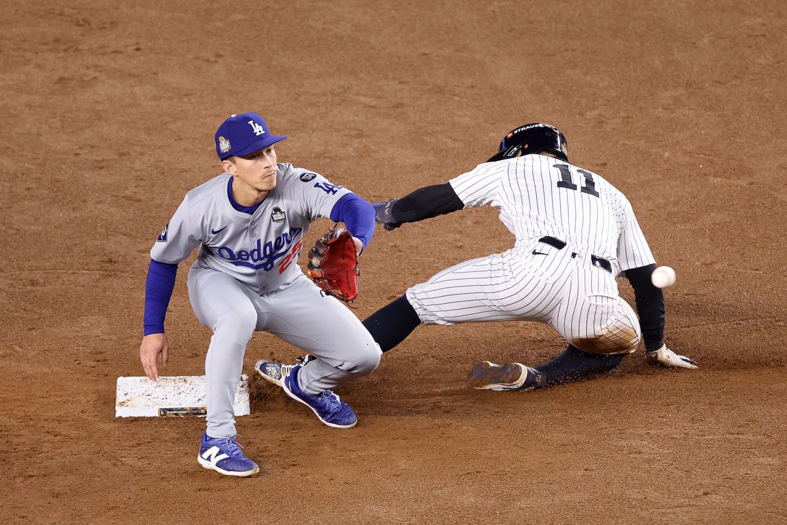 Volpe steals second base in the second inning on Tuesday.