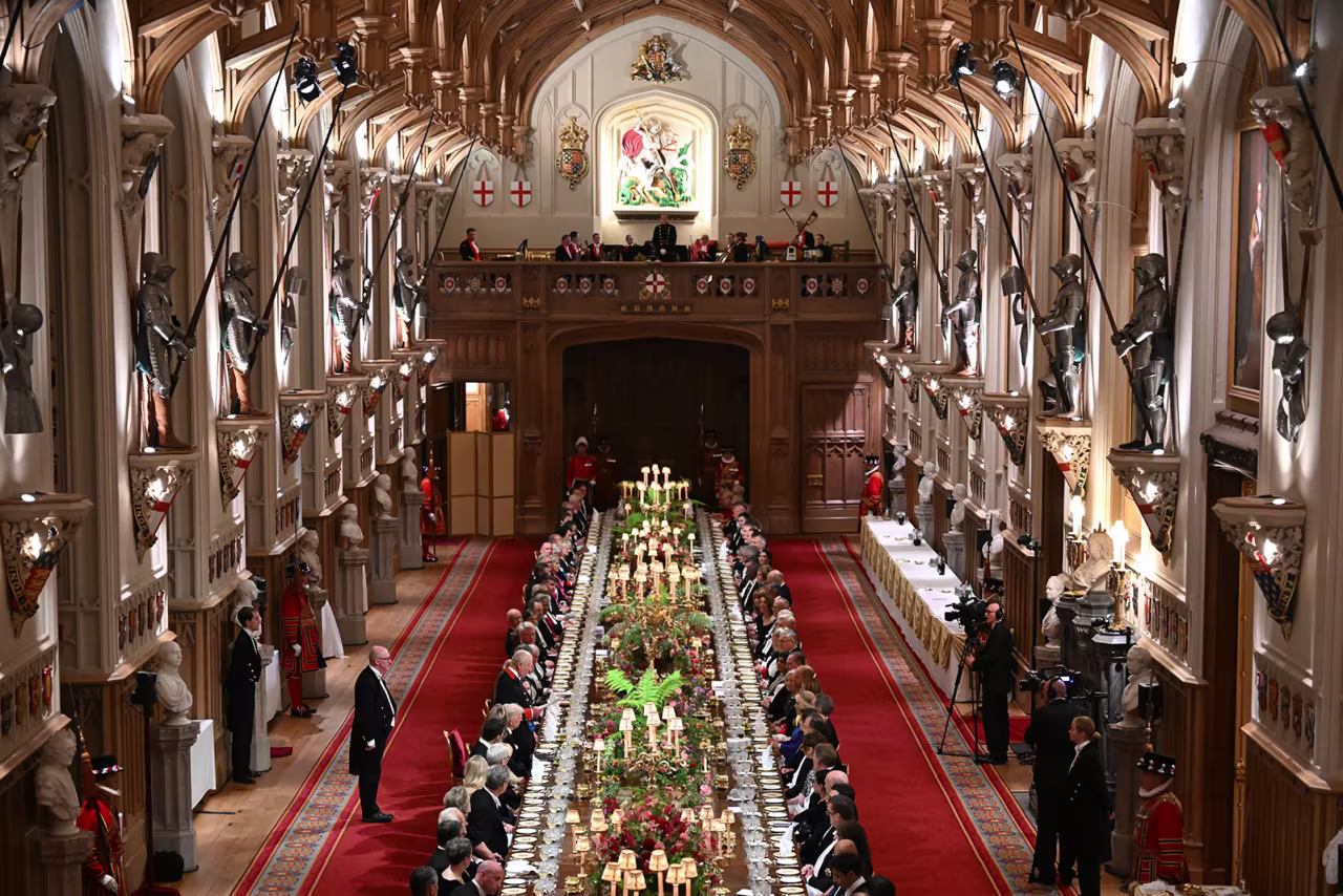 Guests take their seats in St. George's Hall.