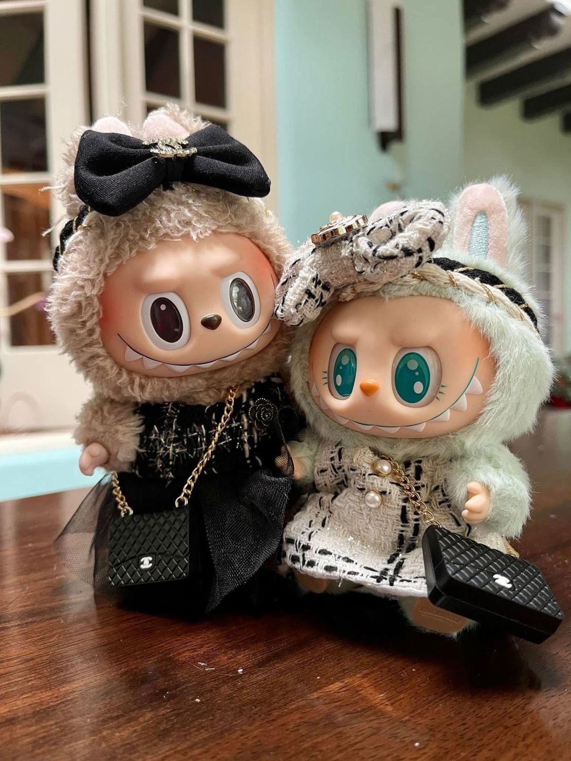 Lin said she orders outfits for her Labubus from AliExpress, or her sister crochets them by hand.