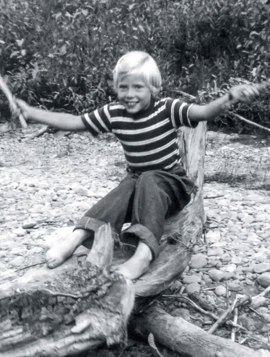 Mitchell was born in Fort Macleod, Canada in 1943. She is seen here as a young child.