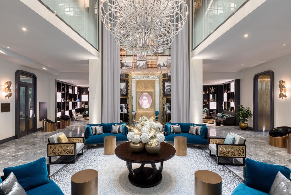 The lobby of the Matild Palace, a Luxury Collection Hotel.