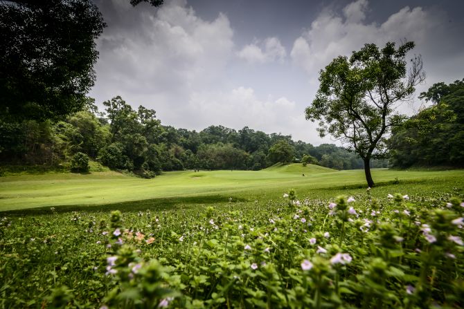 Situated within hundreds of acre of protected Kathmandu Valley forest, the site was formerly part of the Nepalese royal family’s hunting grounds. Today, it stages an 18-hole golf course tucked within the 470-plus acres of protected sanctuary woodland.