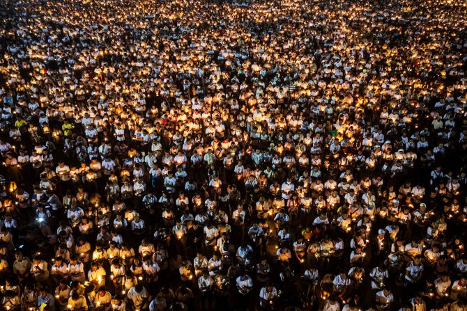 People hold candles in honor of Pope Francis at the Esplanade of Tasitolu in Dili, East Timor, on Saturday, April 26. <a  target="_top" href="/newspapers?url=https://www.cnn.com/2025/04/21/world/gallery/pope-francis-death-reaction/index.html">See how people around the world have been mourning Pope Francis</a>.