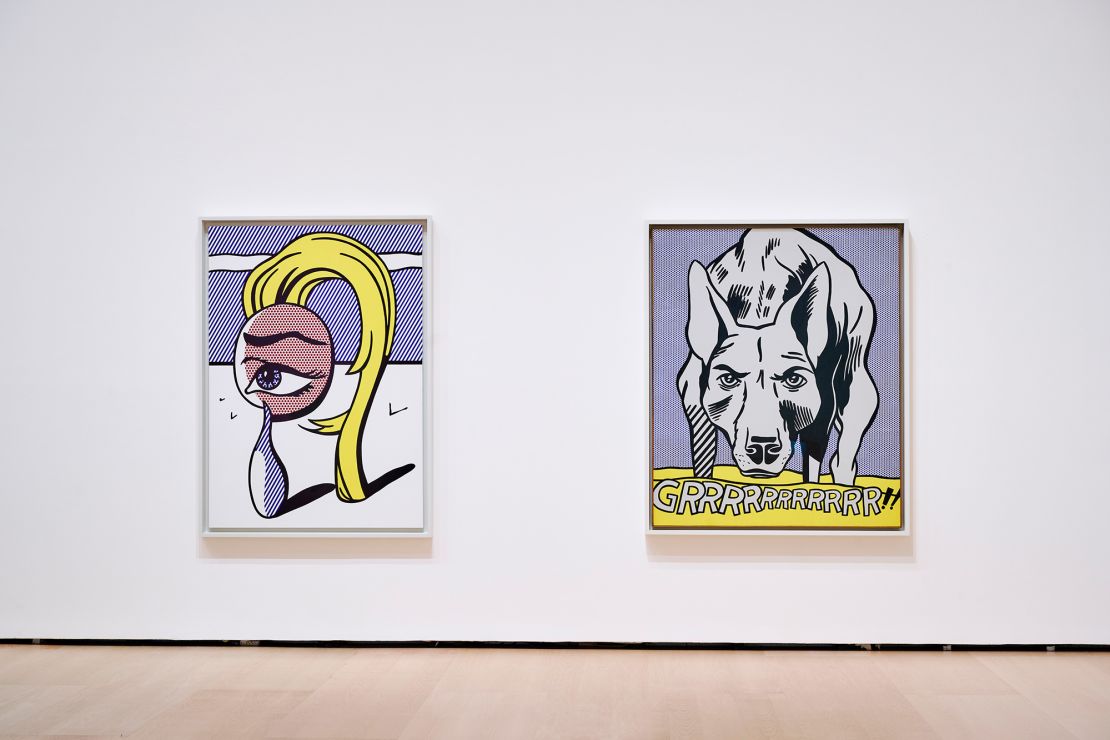 The show features works by many American Pop art A-listers like Roy Lichtenstein (above).