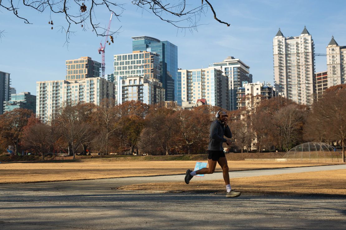 Atlanta's Piedmont Park attracts runners of varied experience.