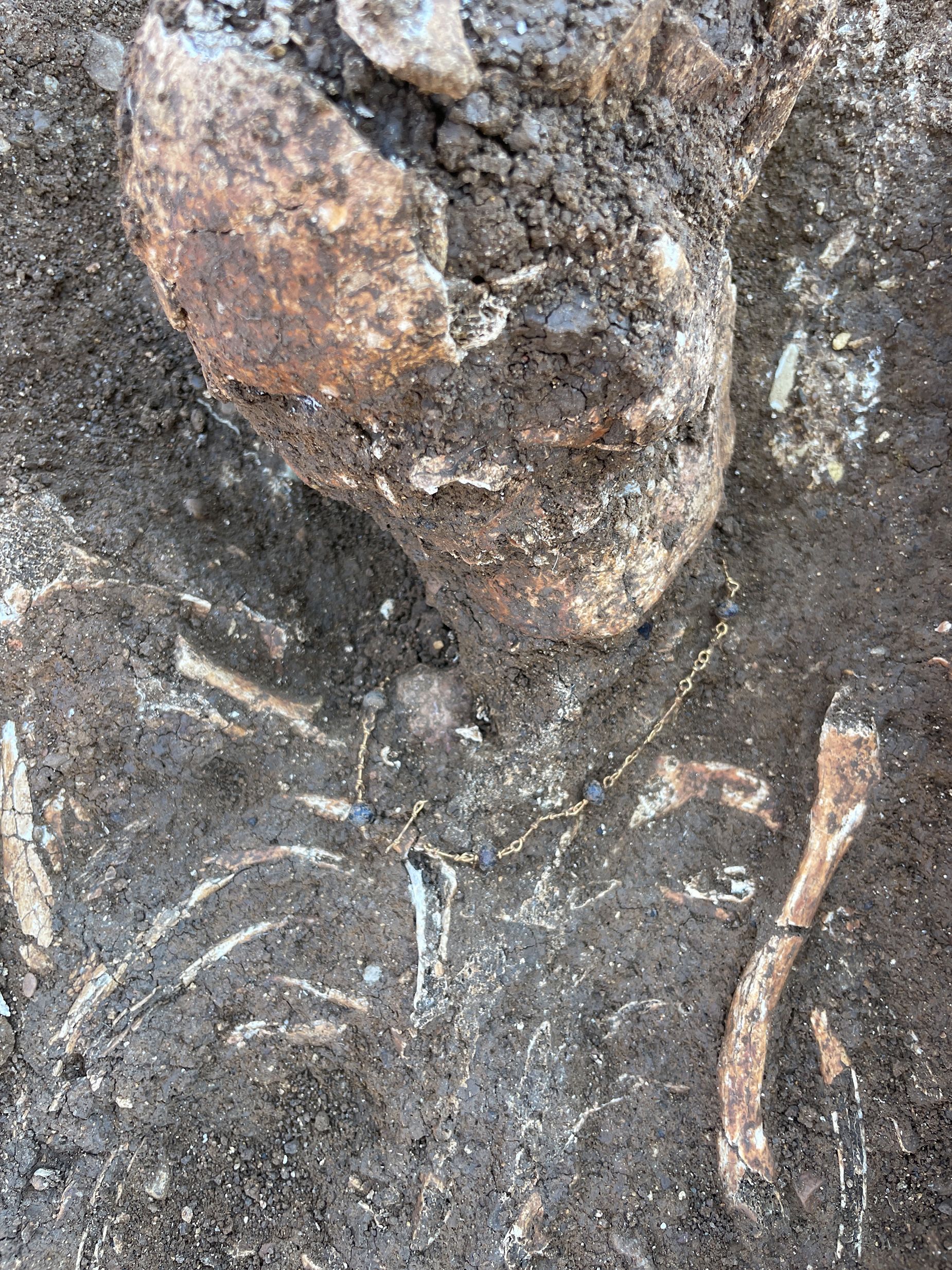 Archaeologists say the discovery of 67 skeletons dressed in their finery across in 57 tombs is 